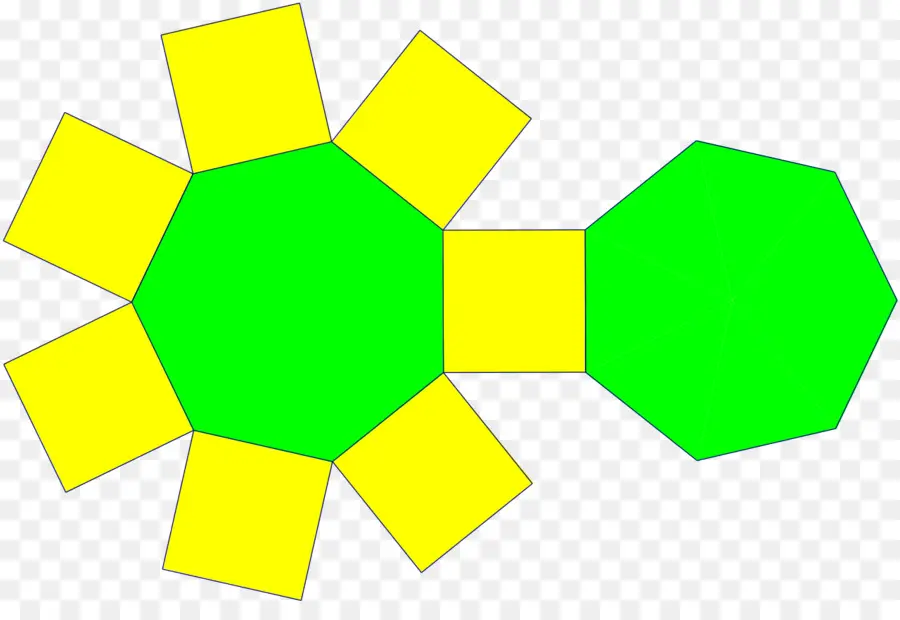 Prisma Heksagonal，Prisma Heptagonal PNG