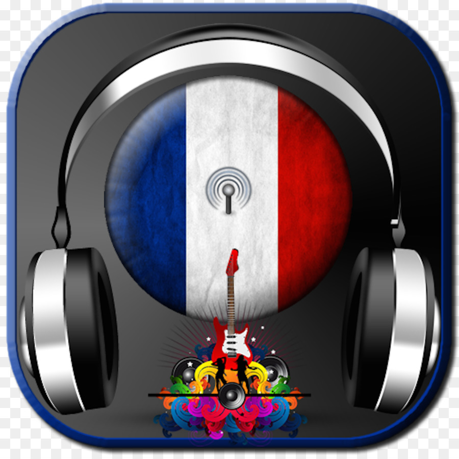 Headphone Dengan Bendera Perancis，Bendera Perancis PNG