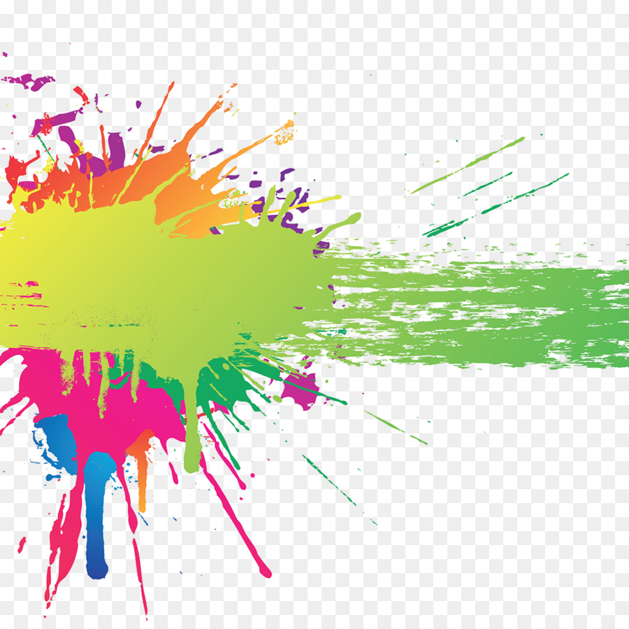  Warna  Splash  Seni gambar png