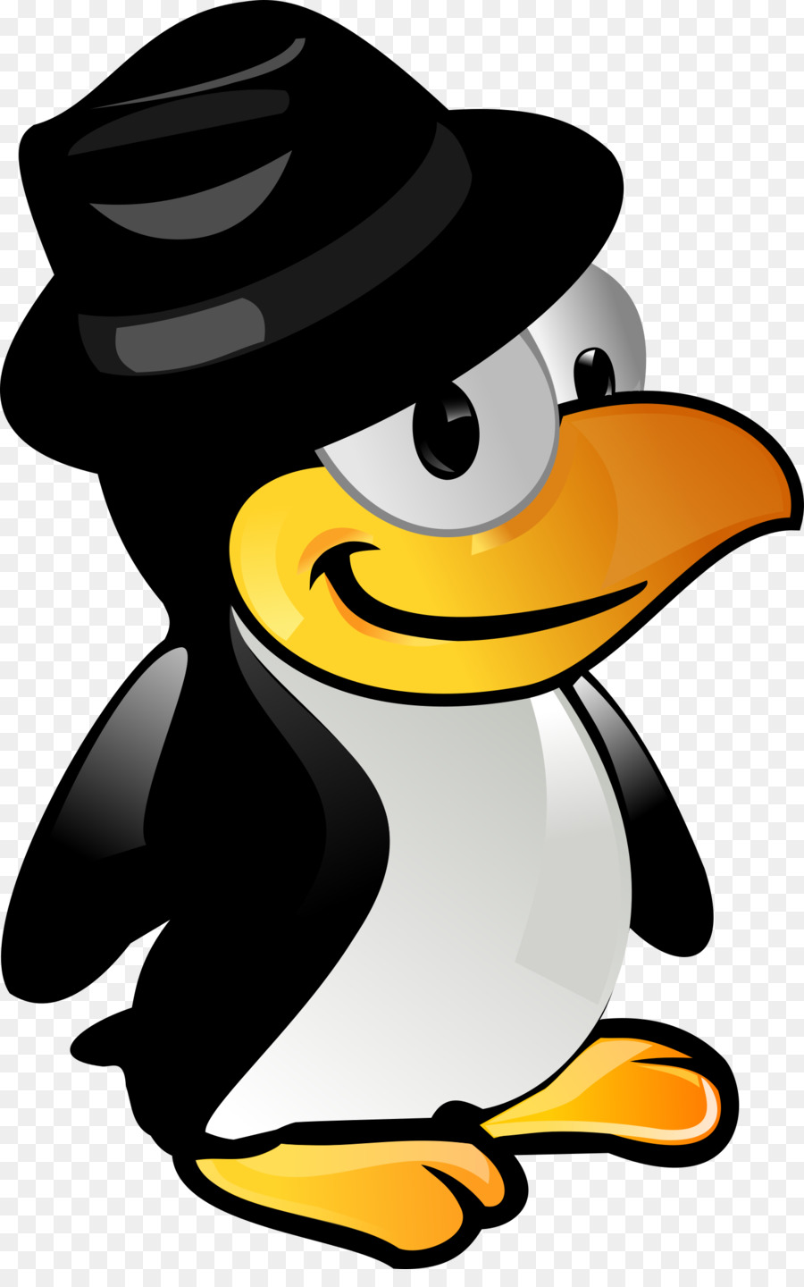 Penguin Dengan Topi，Imut Imut PNG