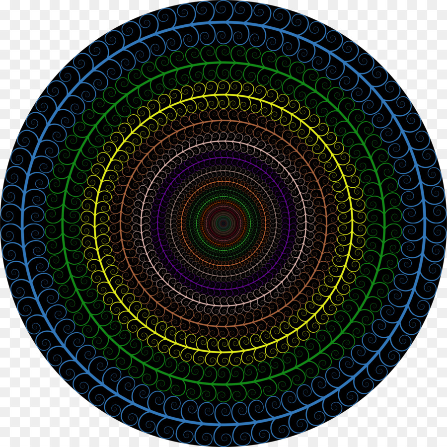 Mandala Berwarna Warni，Pola PNG