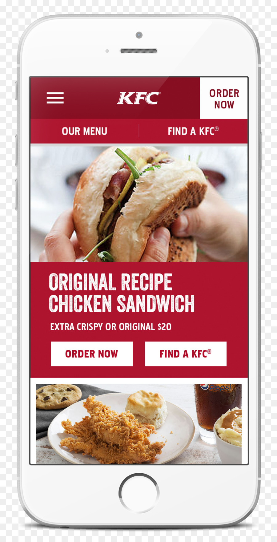 Sandwich Ayam，Kfc PNG