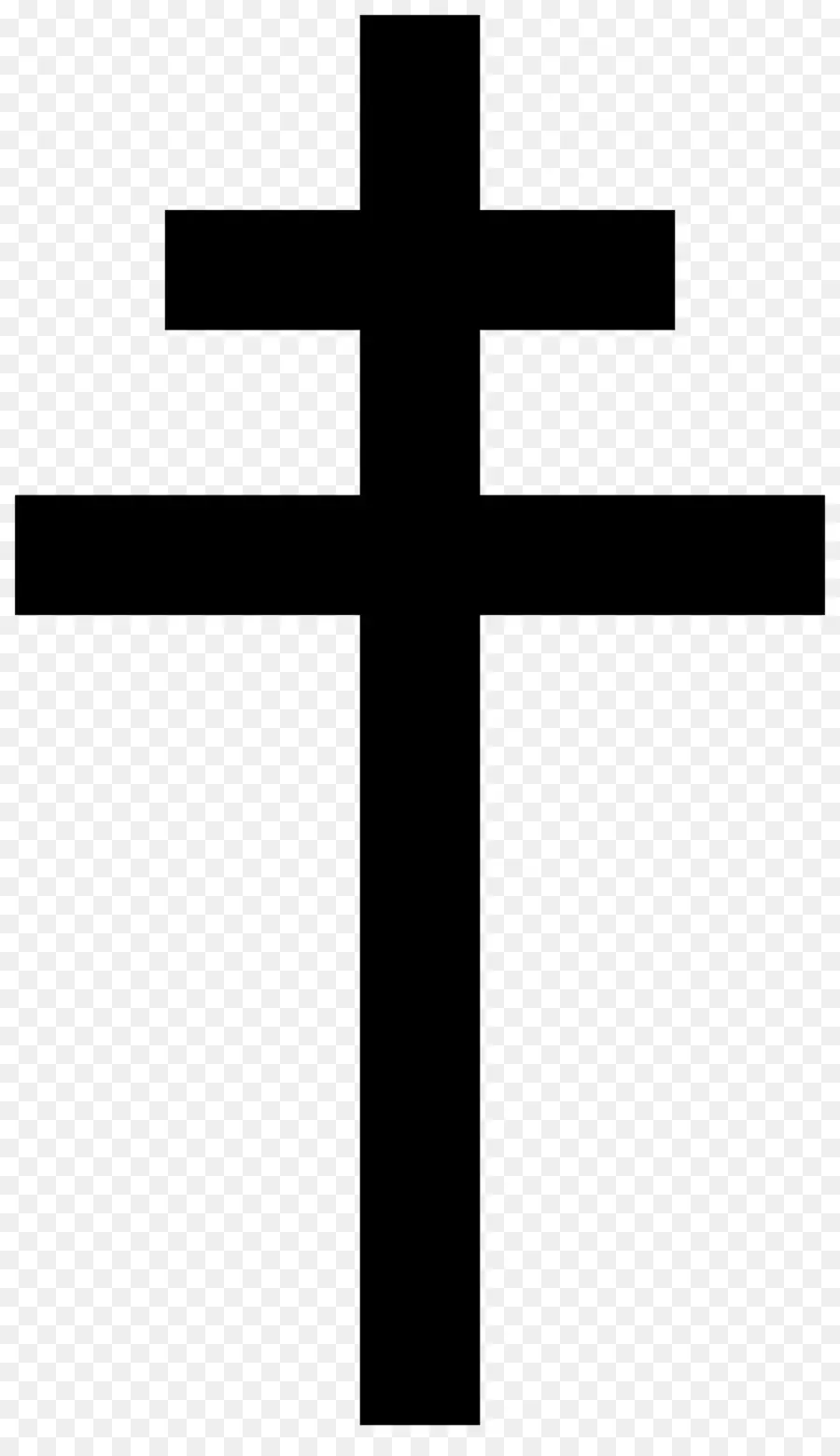 Patriarkal Cross，Salib Kristen PNG