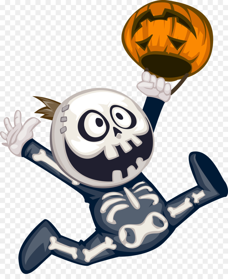 Kostum Kerangka，Hallowen PNG