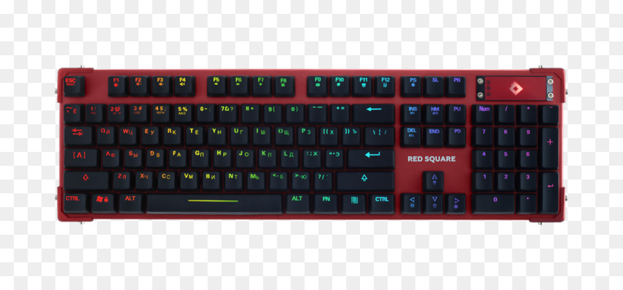 Keyboard Komputer，Red Square PNG