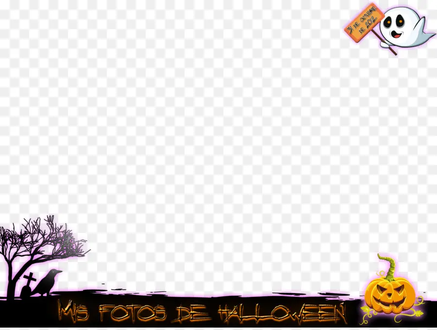 Bingkai Foto Halloween，Hallowen PNG