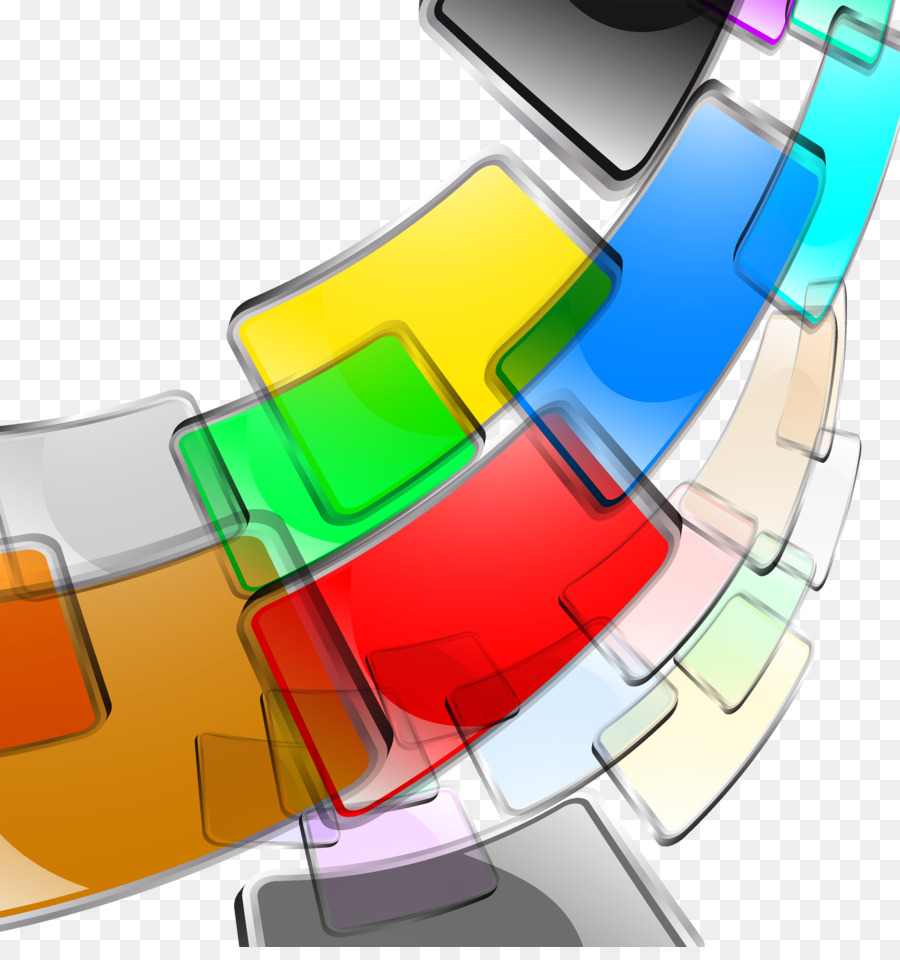 Bentuk Abstrak Berwarna Warni，Geometris PNG