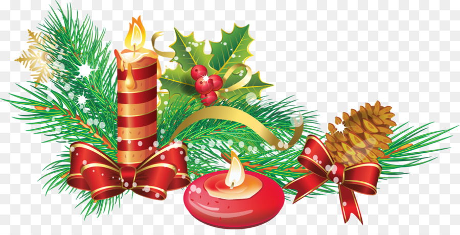 Lilin Natal，Holly PNG