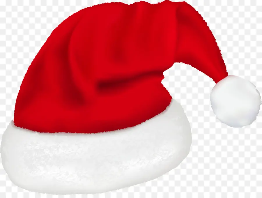 Topi Santa，Merah PNG