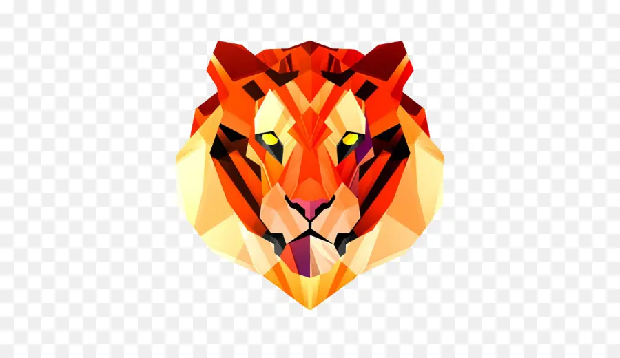 Harimau Geometris，Harimau PNG