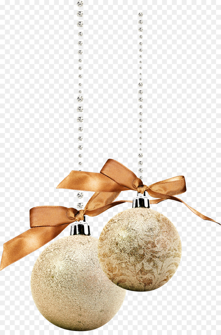 Ornamen Natal Emas，Dekorasi PNG