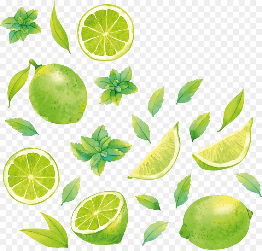 Lemon Jeruk Nipis Kapur Gambar Png