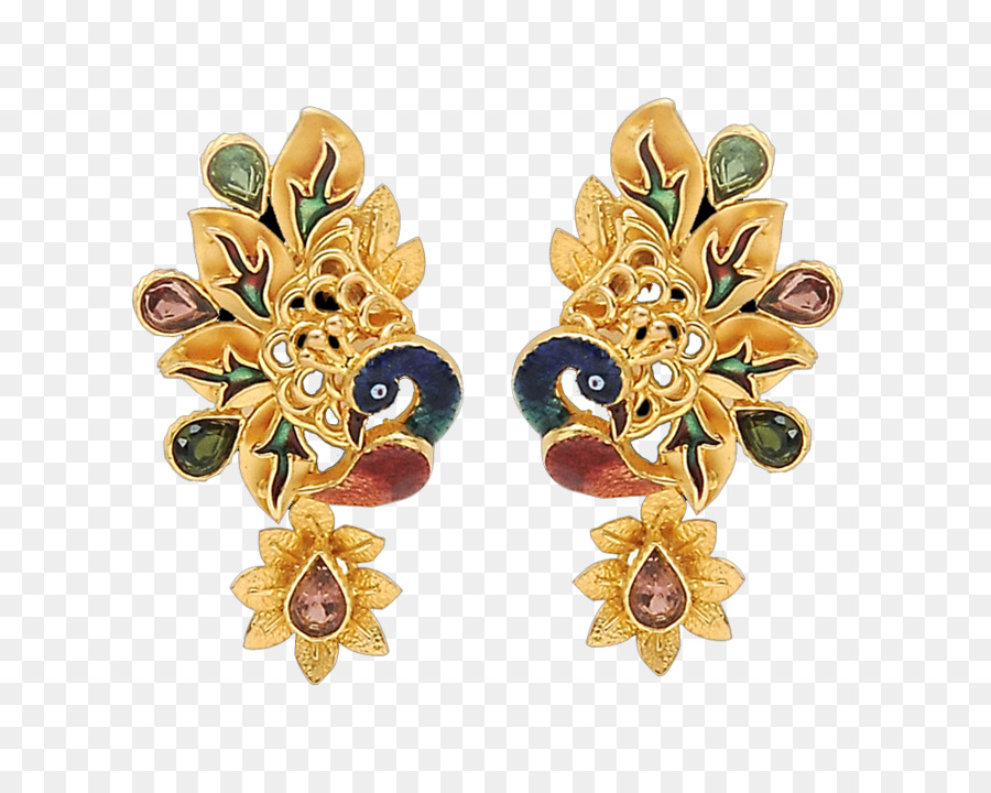 Anting Emas，Desain Merak PNG