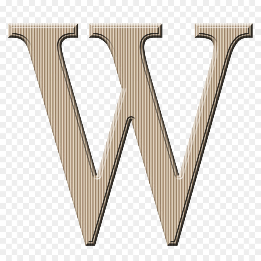 Huruf W，Font PNG