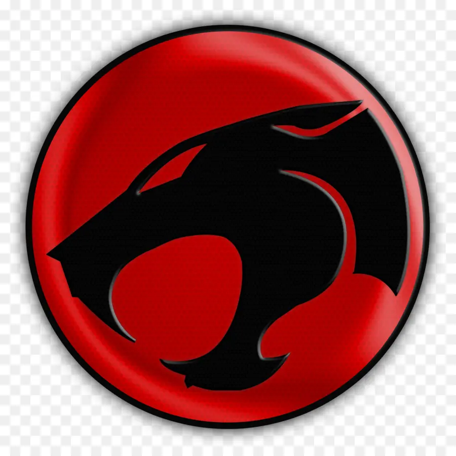 Logo Kucing Petir，Merah PNG