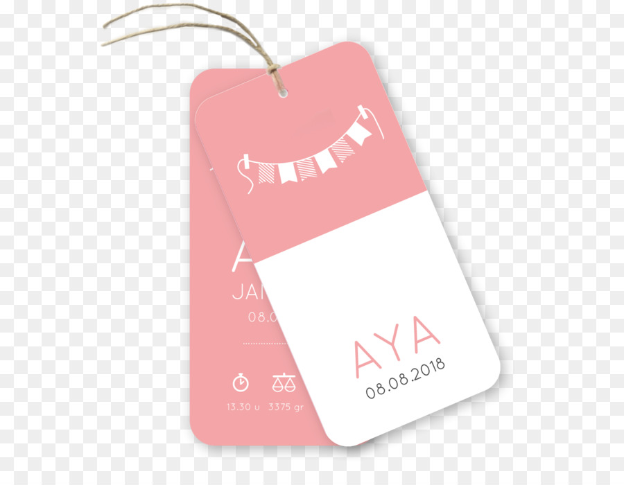 Label，Pink M PNG