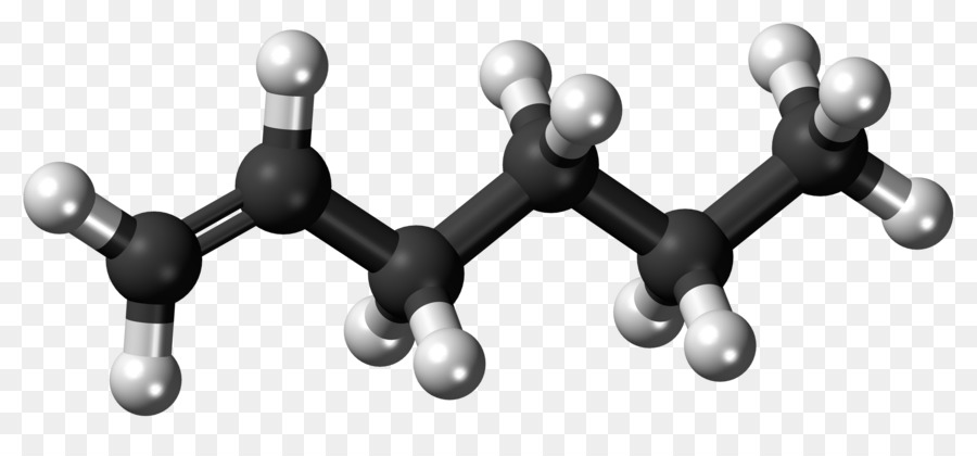 Hexene，Model Ballandstick PNG