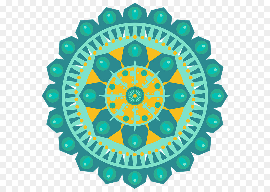 Mandala，Berwarna Warni PNG