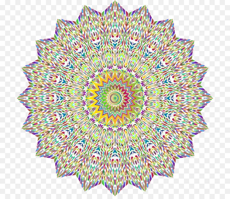 Mandala，Berwarna Warni PNG