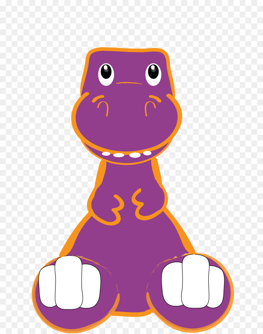 Dinosaurus Ungu，Kartun PNG