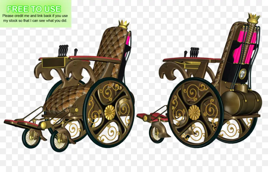 Kursi Roda Steampunk，Steampunk PNG