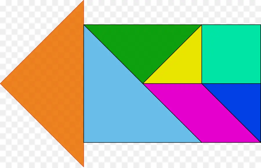 Tangram，Teka Teki PNG