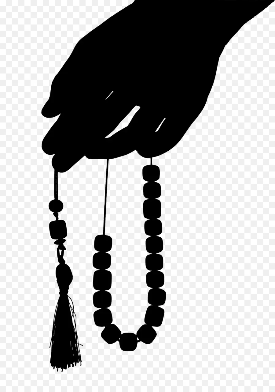 Tangan Dengan Tasbih，Bayangan Hitam PNG