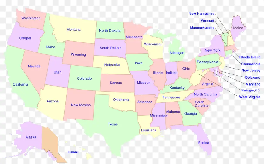 Peta，Amerika Serikat PNG