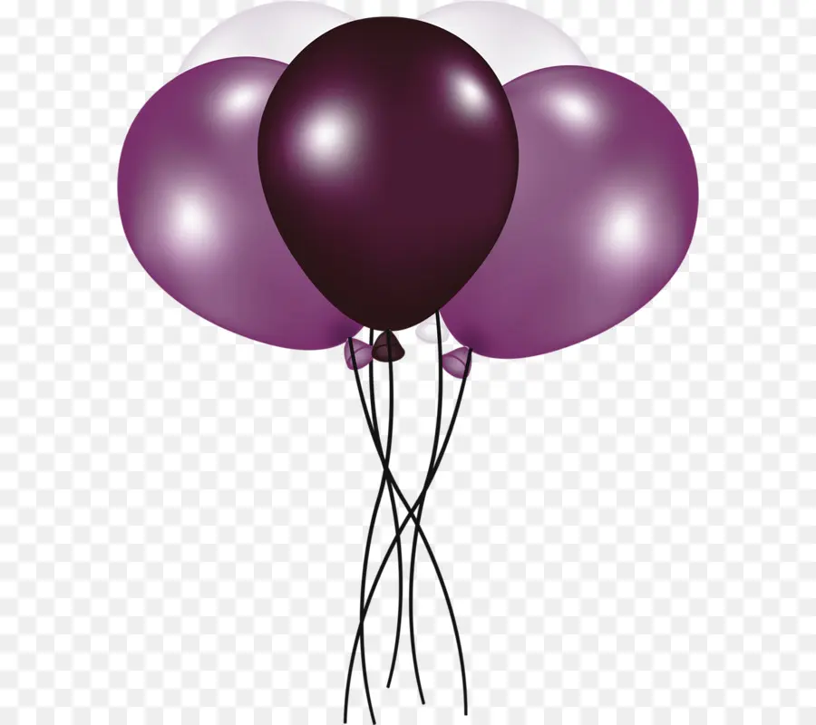 Balon Ungu，Helium PNG