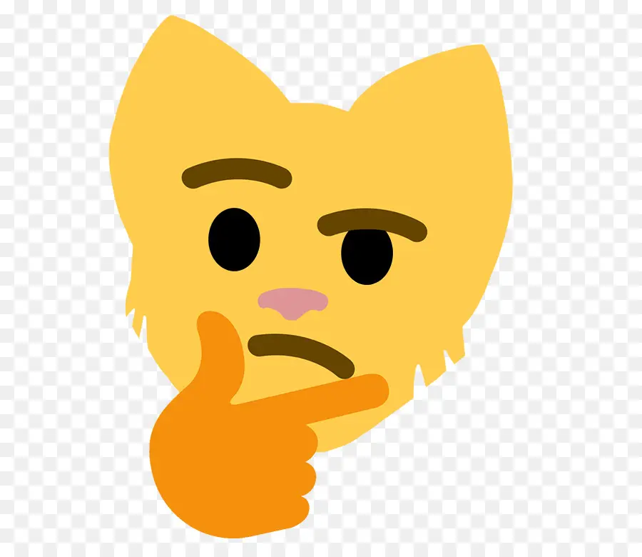 Emoji Kucing Berpikir，Kucing PNG