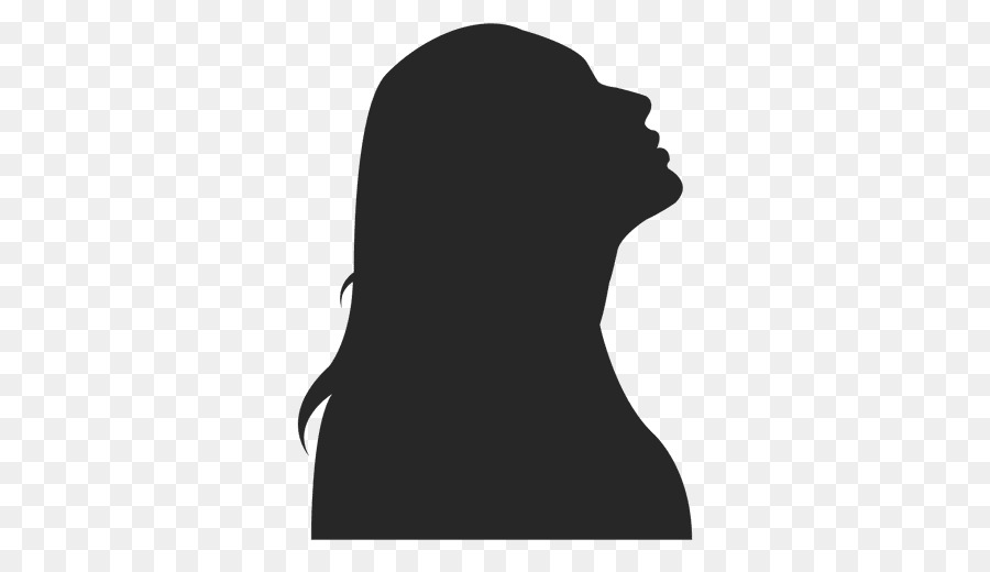 Siluet Wanita，Profil PNG