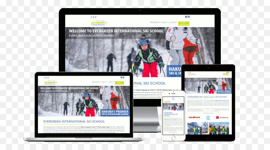 Situs Web Responsif，Sekolah Ski PNG