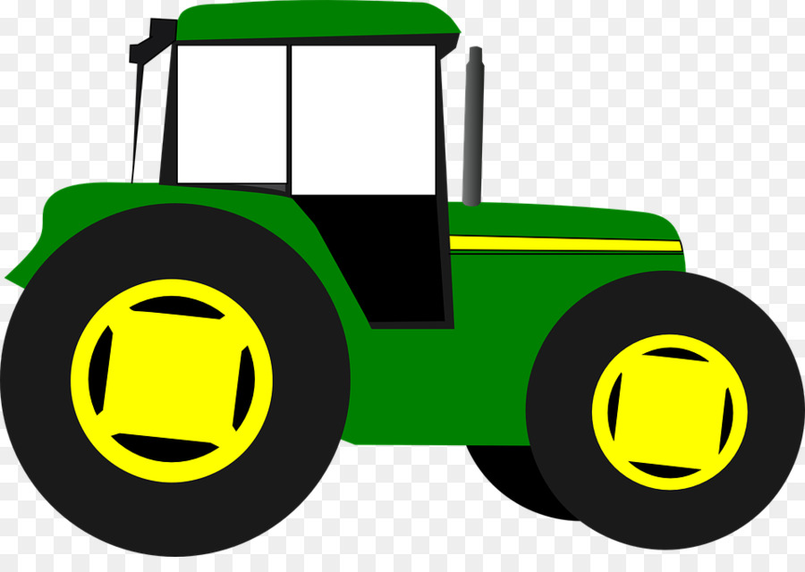 John Deere Traktor Pertanian Gambar Png