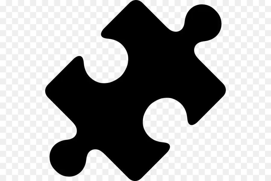 Potongan Puzzle Biru，Gergaji Ukir PNG