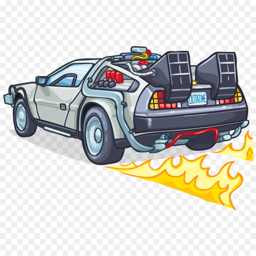 Mobil Mesin Waktu，Delorean PNG