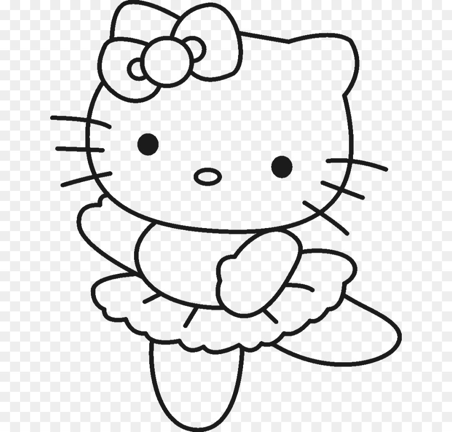 Gambar Hello Kitty Tanpa Warna Gambar Kartun