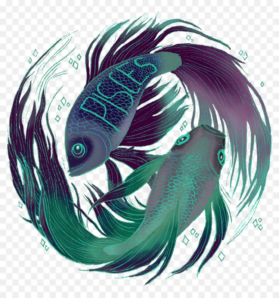 Simbol Pisces，Ikan PNG