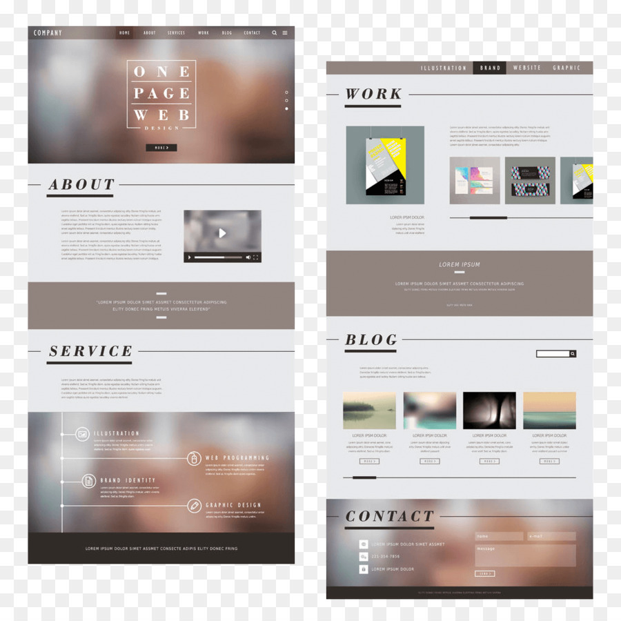 Halaman Web，Desain Web PNG