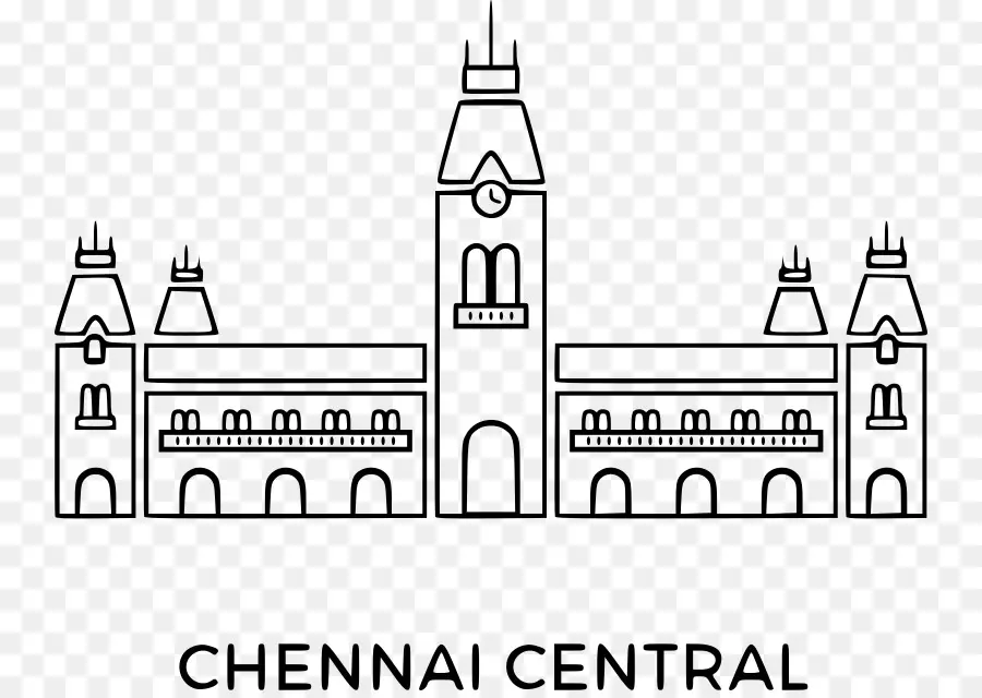 Chennai Central Stasiun Kereta Api，Madras Varia PNG