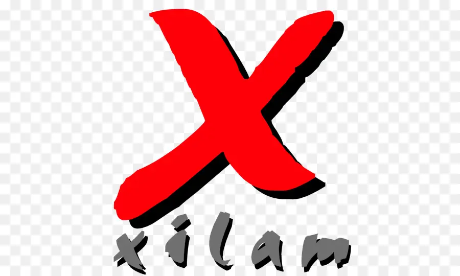 Logo Xilam，X Merah PNG