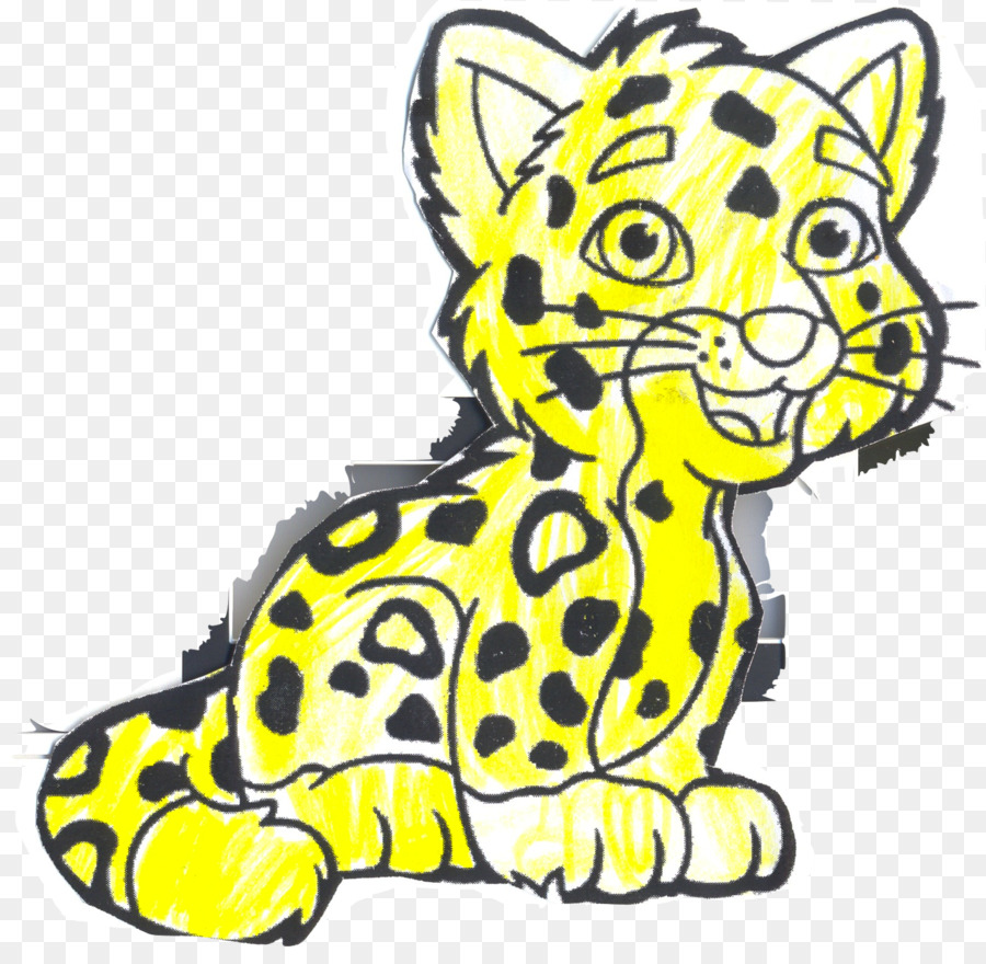 Jaguar，Buku Mewarnai PNG