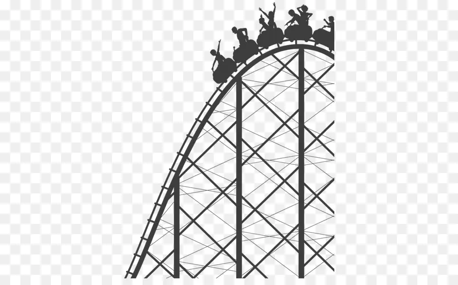 Roller Coaster，Stiker Dinding PNG