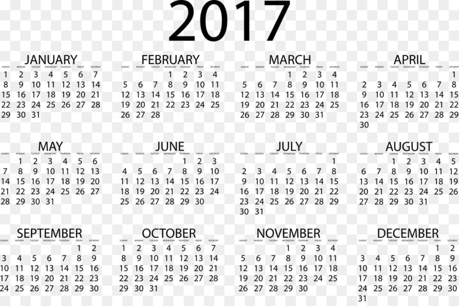 Kalender 2017，Bulan PNG