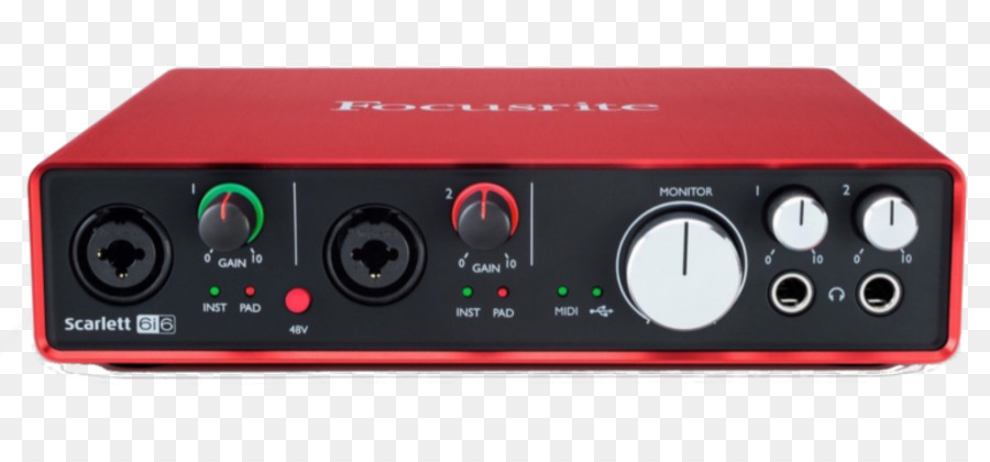 Antarmuka Audio，Merah PNG