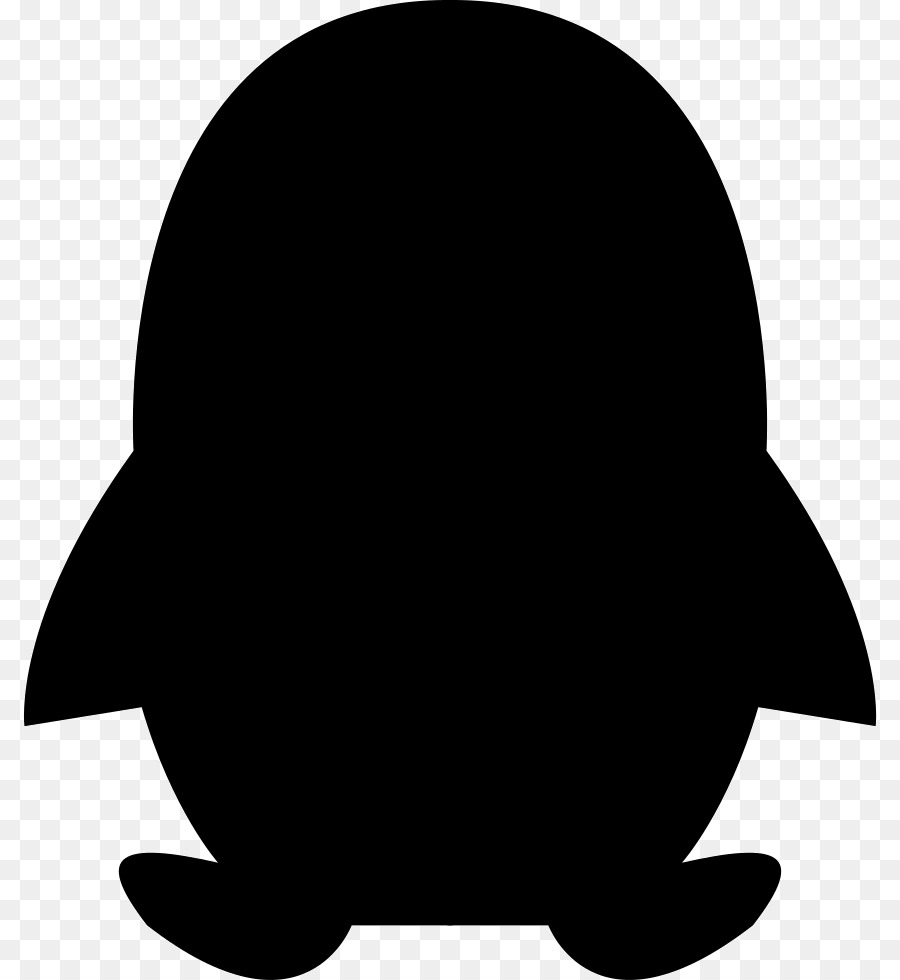 Siluet Pinguin，Hitam PNG