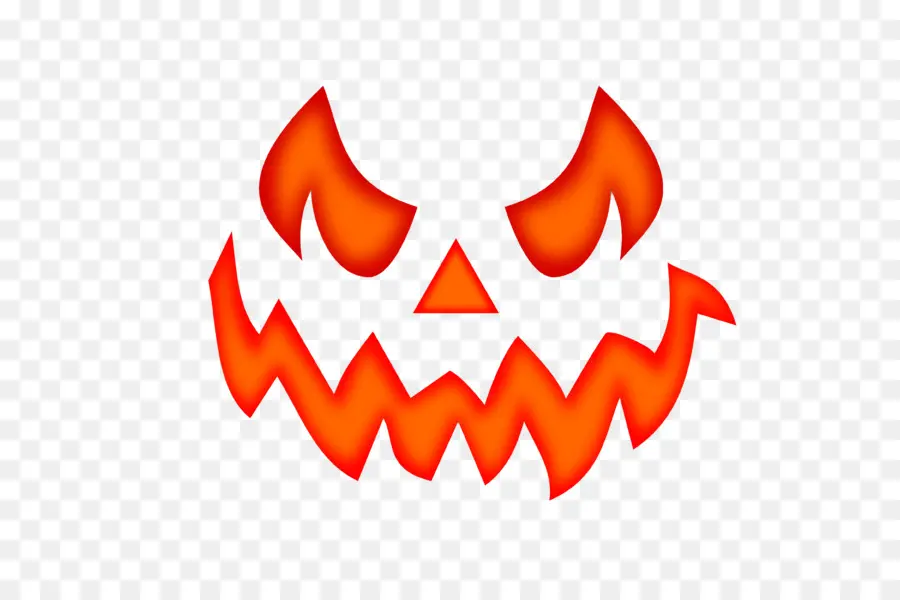 Wajah Jack O' Lantern，Labu Kuning PNG