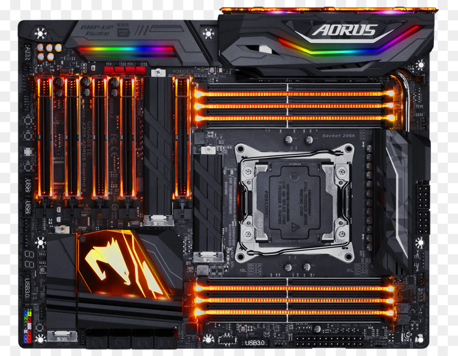 Intel X299，Motherboard Top Gaming X299 Aorus Gaming 9 PNG