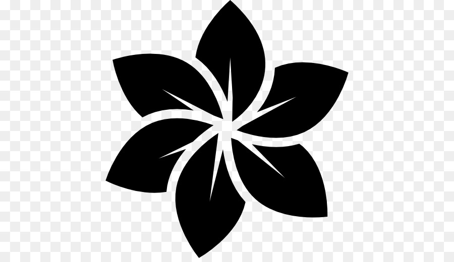 Bunga Logo Hitam Dan Putih gambar png