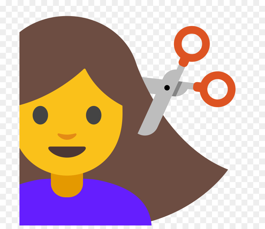 Emoji Potongan Rambut，Rambut PNG