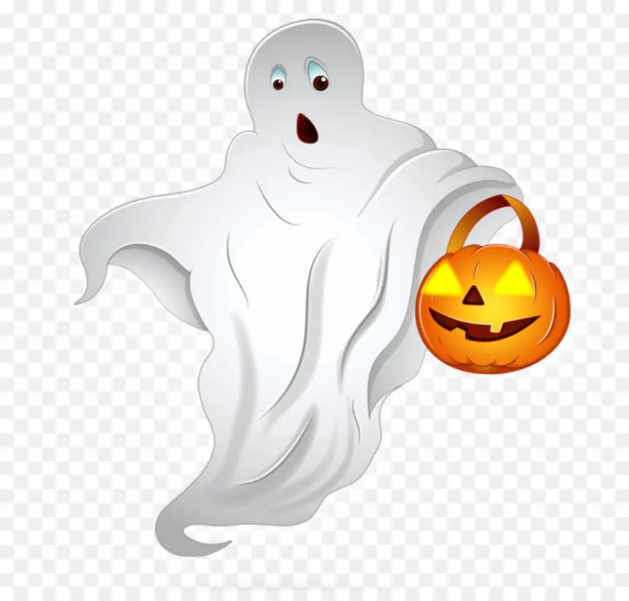 Hantu Dengan Labu，Hallowen PNG